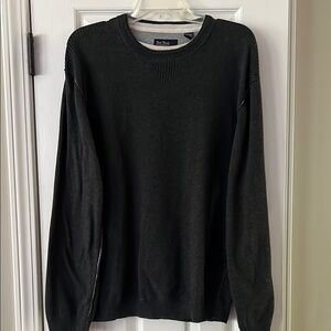 Men’s Nat Nast Luxury Originals Cashmere Dark Grey Charcoal Sweater Large